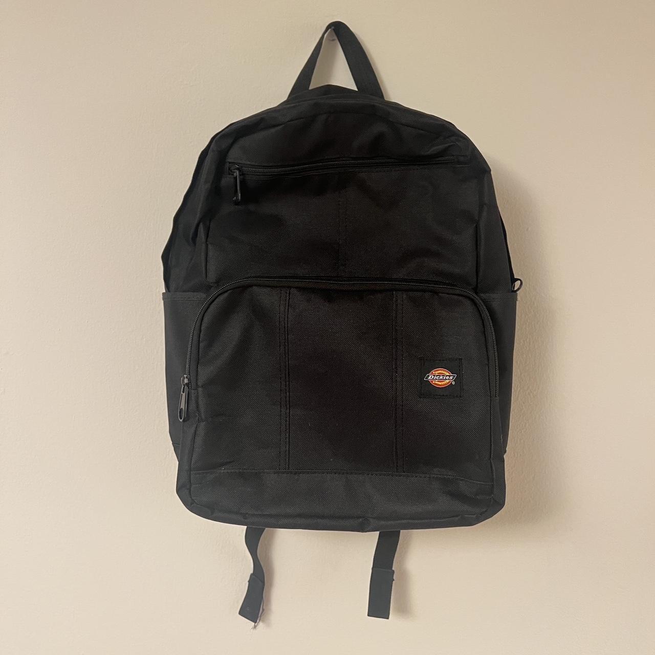 Dickies black backpack Laptop sleeve, water bottle... Depop