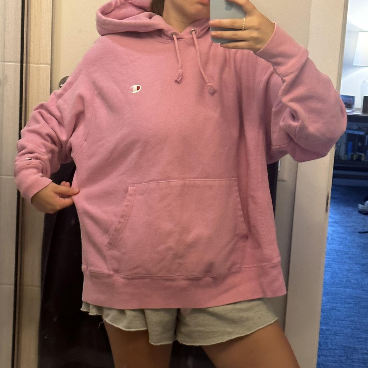 Bubblegum pink shop champion hoodie