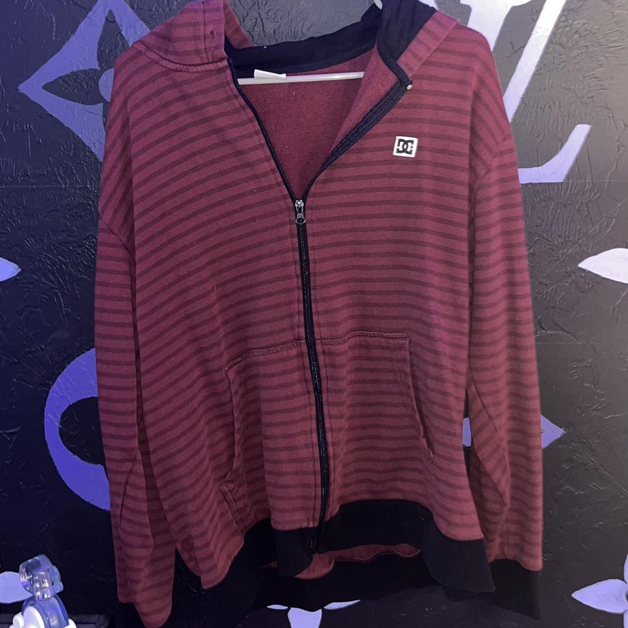 red striped DC shoes jacket #dc #jacket #skater... - Depop