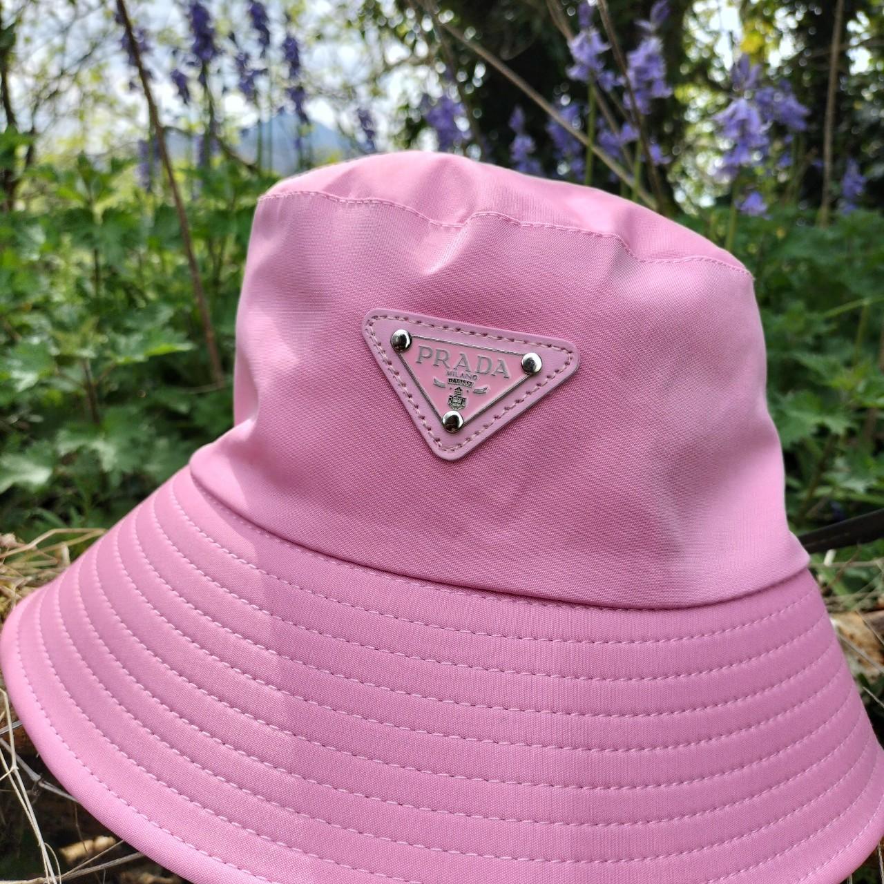 Prada Women's Pink Hat Depop