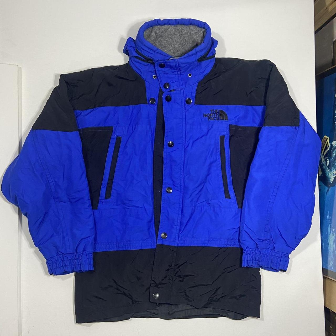 The North Face Men's Blue and Black Coat | Depop