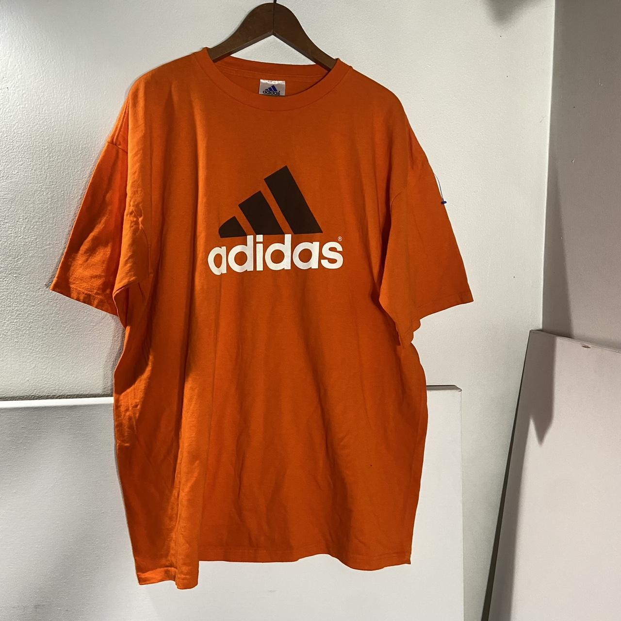 Adidas Men's T-Shirt - Orange - XL