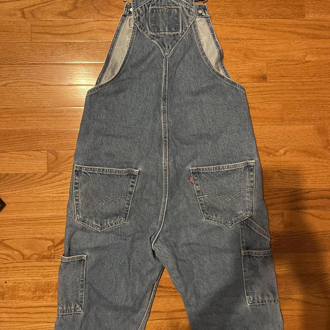 mens levi’s overalls / coveralls in stonewash... Depop