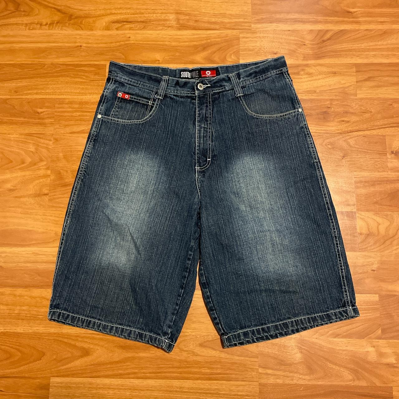 Vintage South Pole Jorts Dark Blue Wash Size Depop