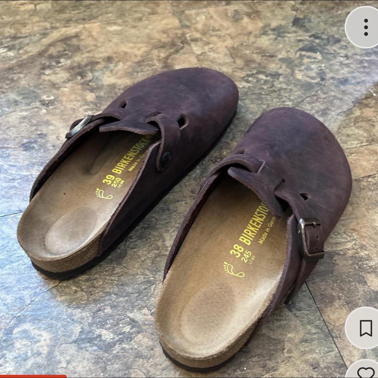 Birkenstock Boston Clog Oiled Leather Habana Size... - Depop