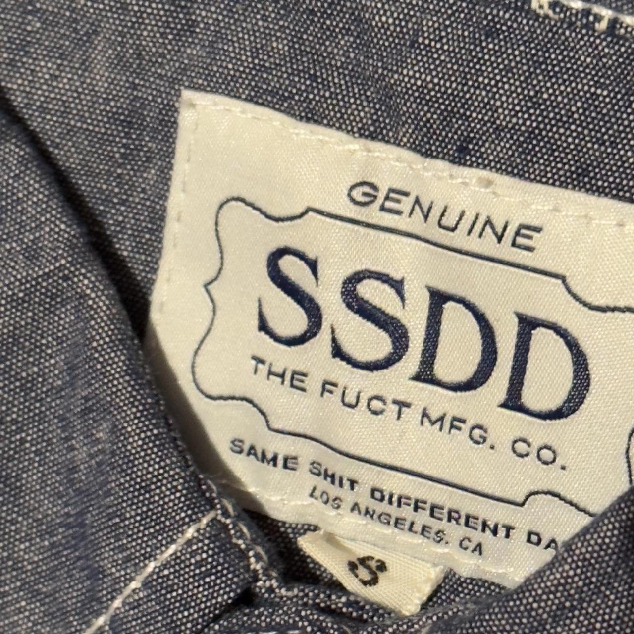 (2XL)FUCT SSDD 総柄シャツ FUCT SSDD オンブレチェックネルシャツ オープンカラー M