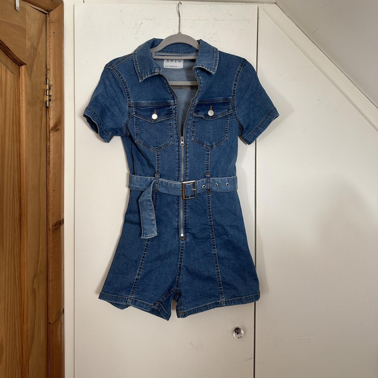 Denim Tier Jumpsuit Primark Pink Denim Playsuit Primark Pink Denim