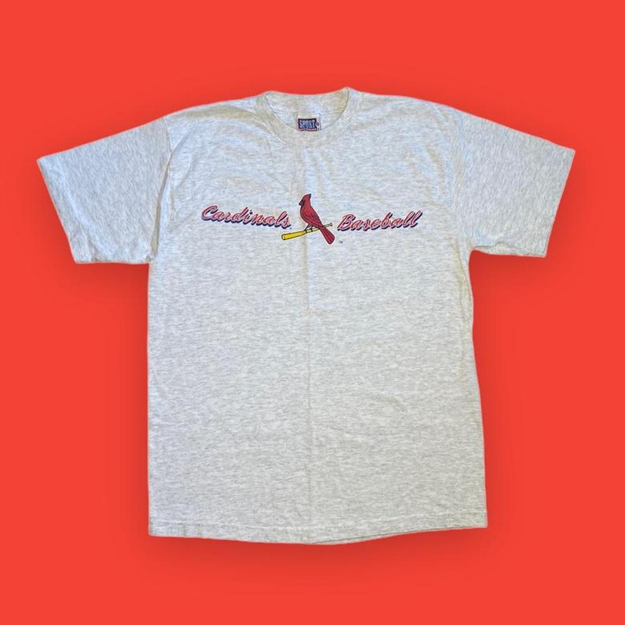 Vintage 80's STL Cardinals Polo Shirt Size men's - Depop