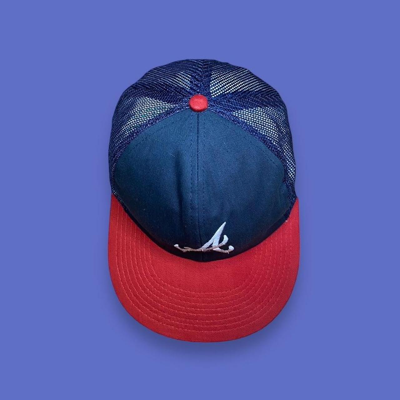 Vintage 80's Atlanta Braves trucker hat adult MLB - Depop