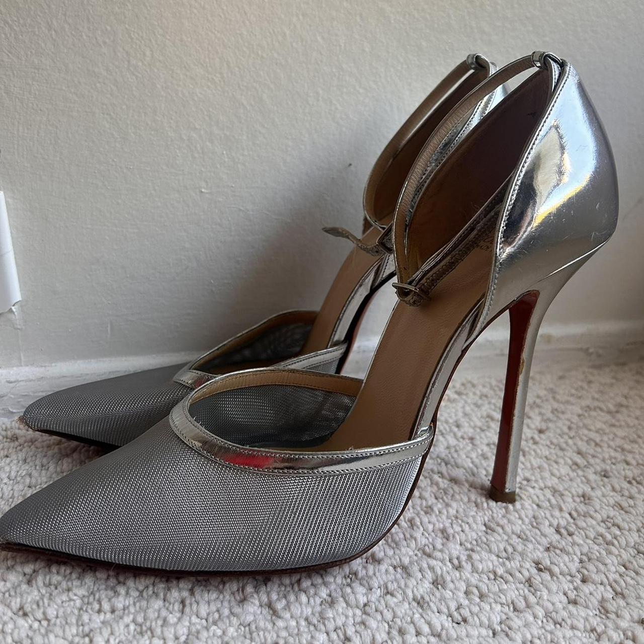 Gorgeous silver Italian Soebedar Shoes Size 38. Depop