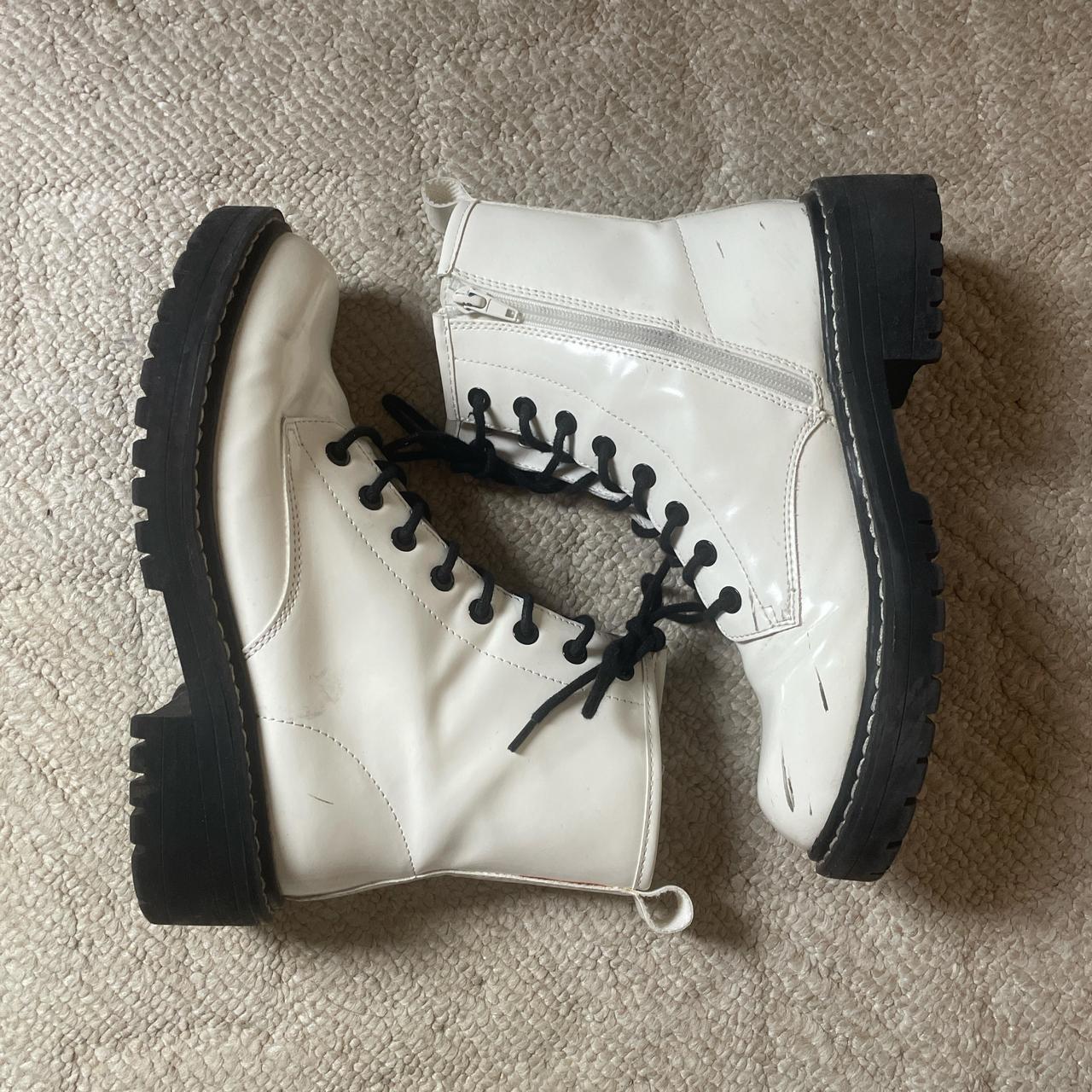 forever 21 white boots. great staple Depop