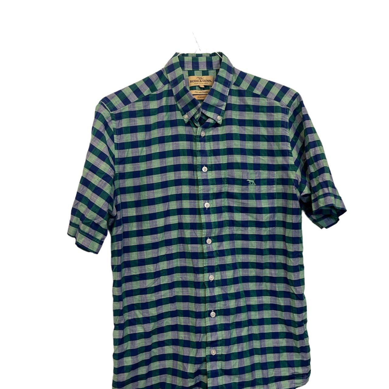 Rodd & Gunn Shirt Men’s Medium Blue Green Check... - Depop