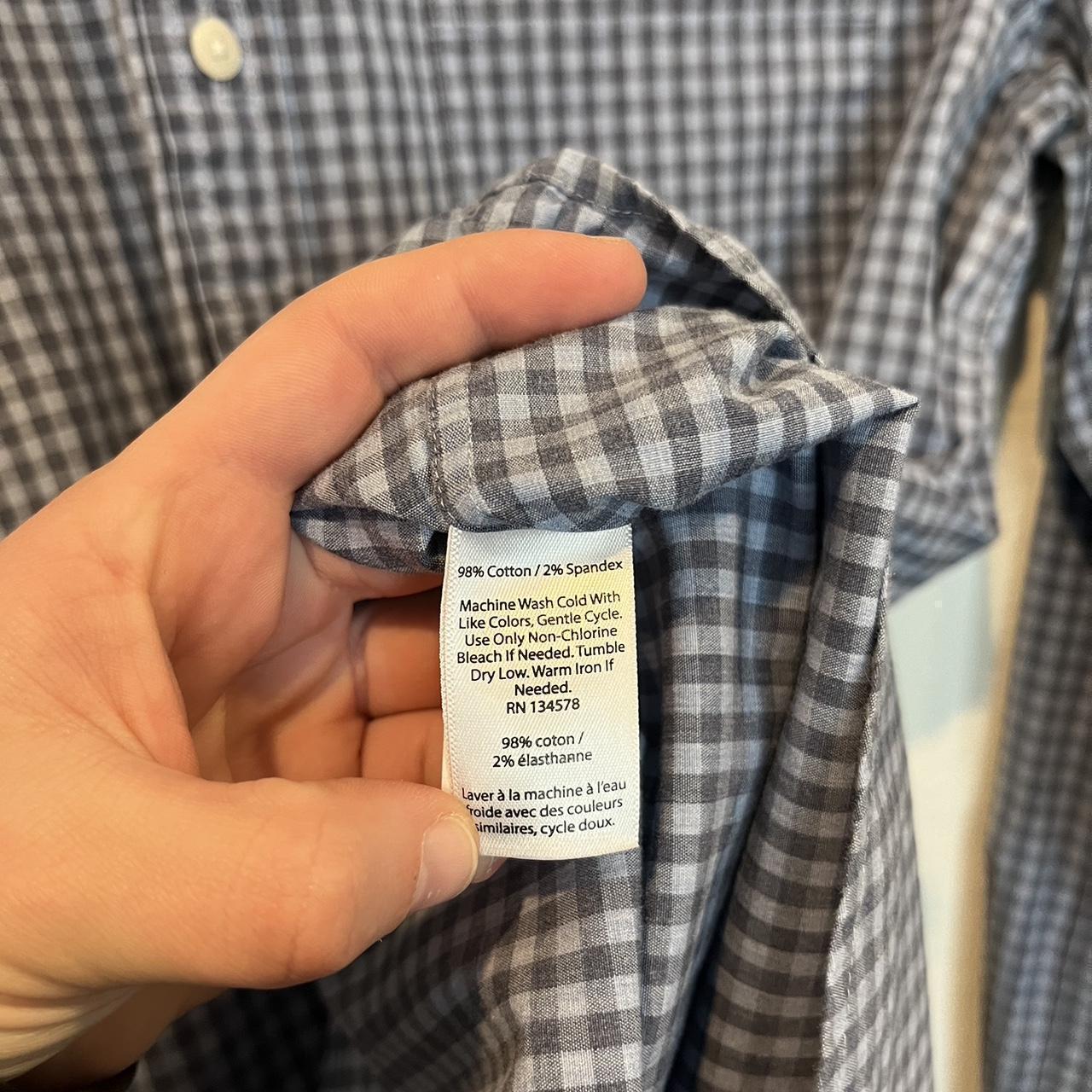 Vineyard Vines Men's Large Blue Check Slim Fit... - Depop