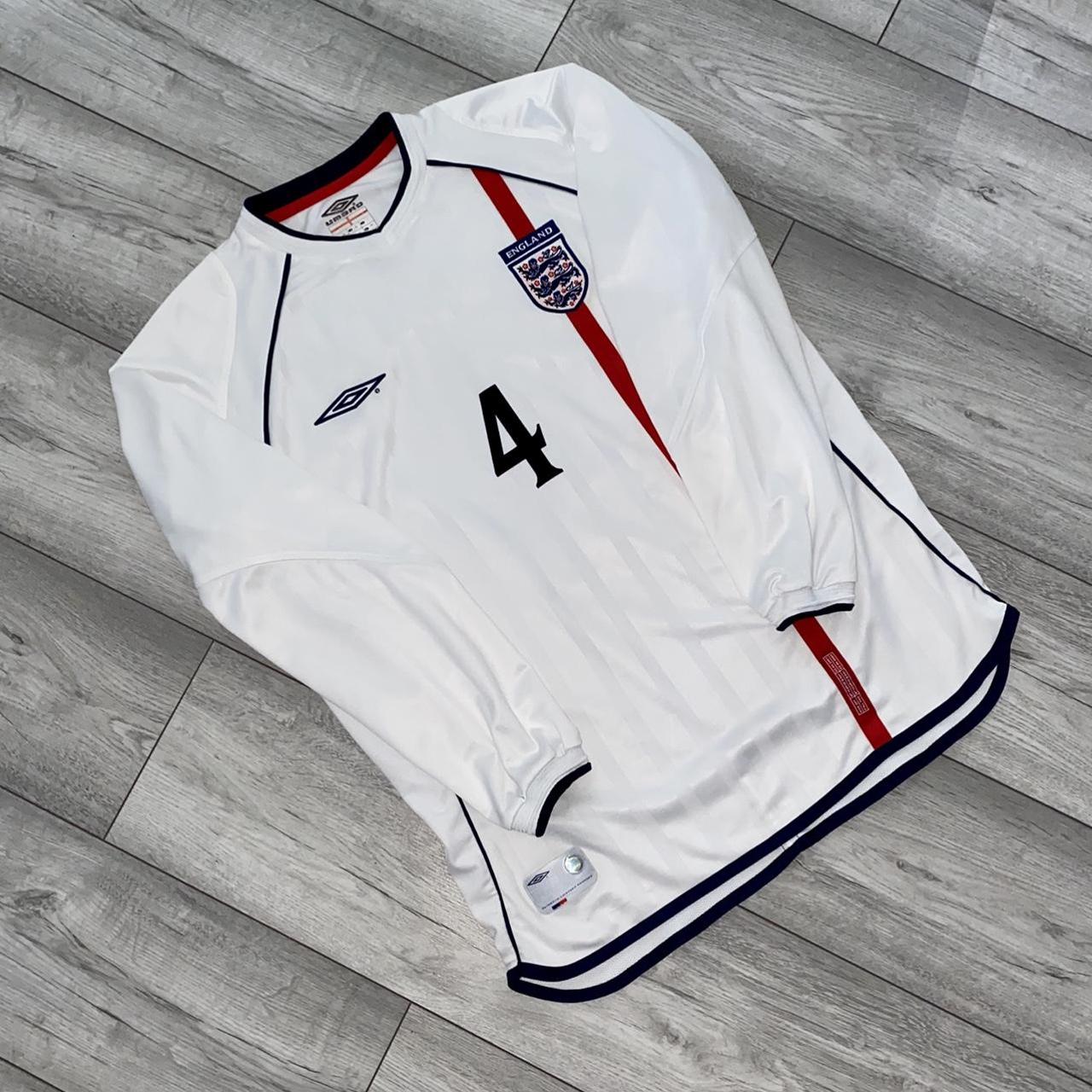 Authentic original England home football shirt... Depop