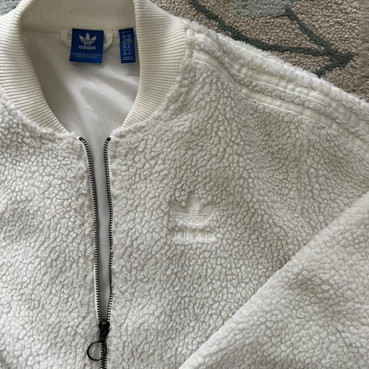 Adidas Women's White Jacket Depop