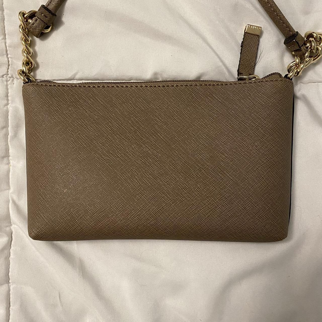 Calvin Klein Saffiano Domed Chain Crossbody - Depop