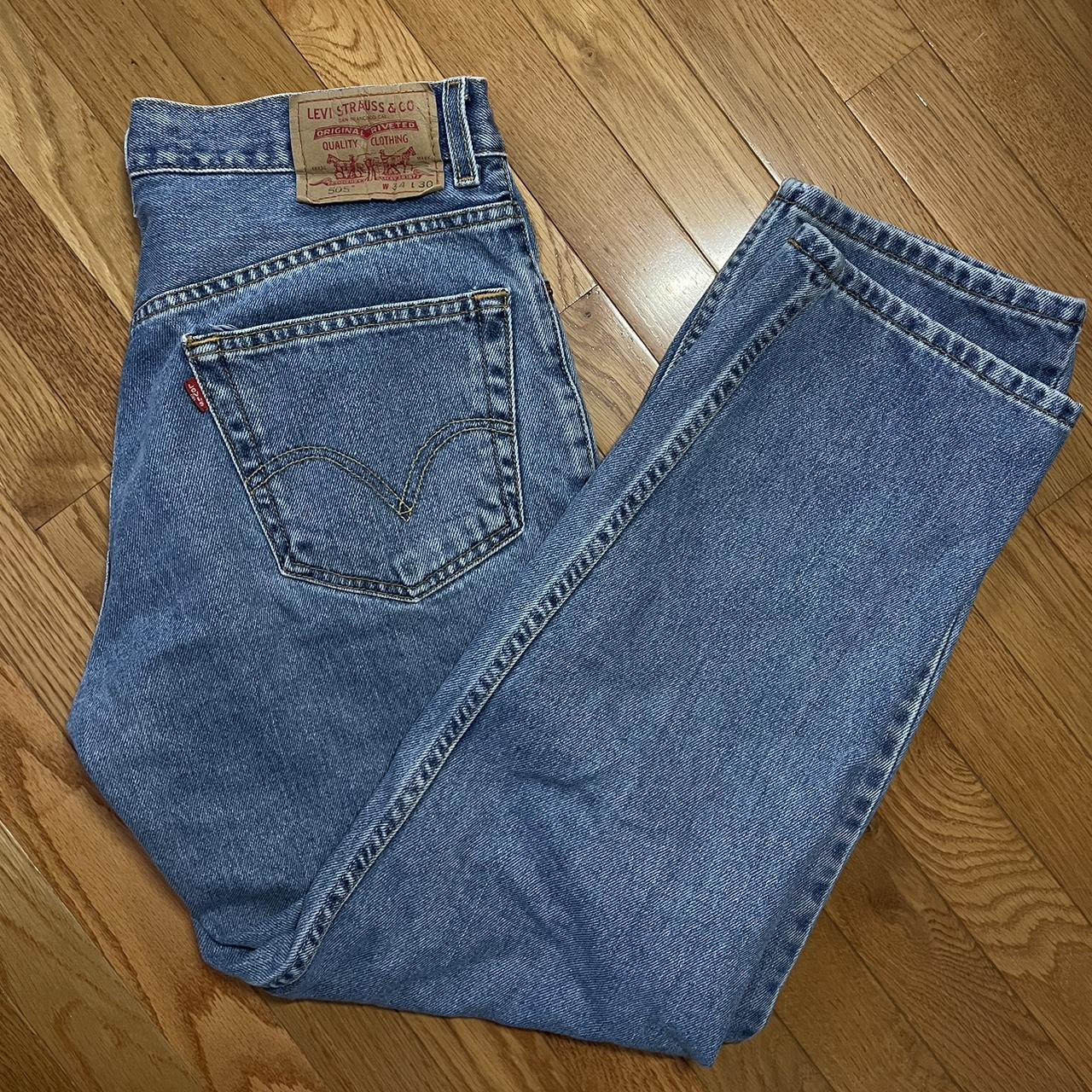 Levi's Men's Blue and Navy Jeans | Depop