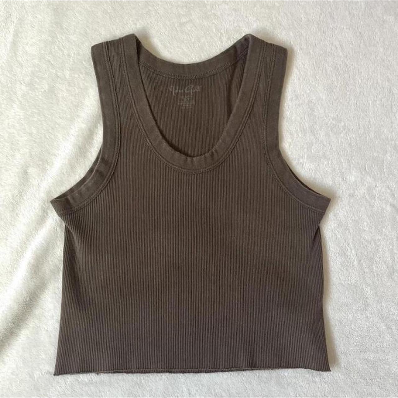 Brandy Melville Women's Brown Vest Depop