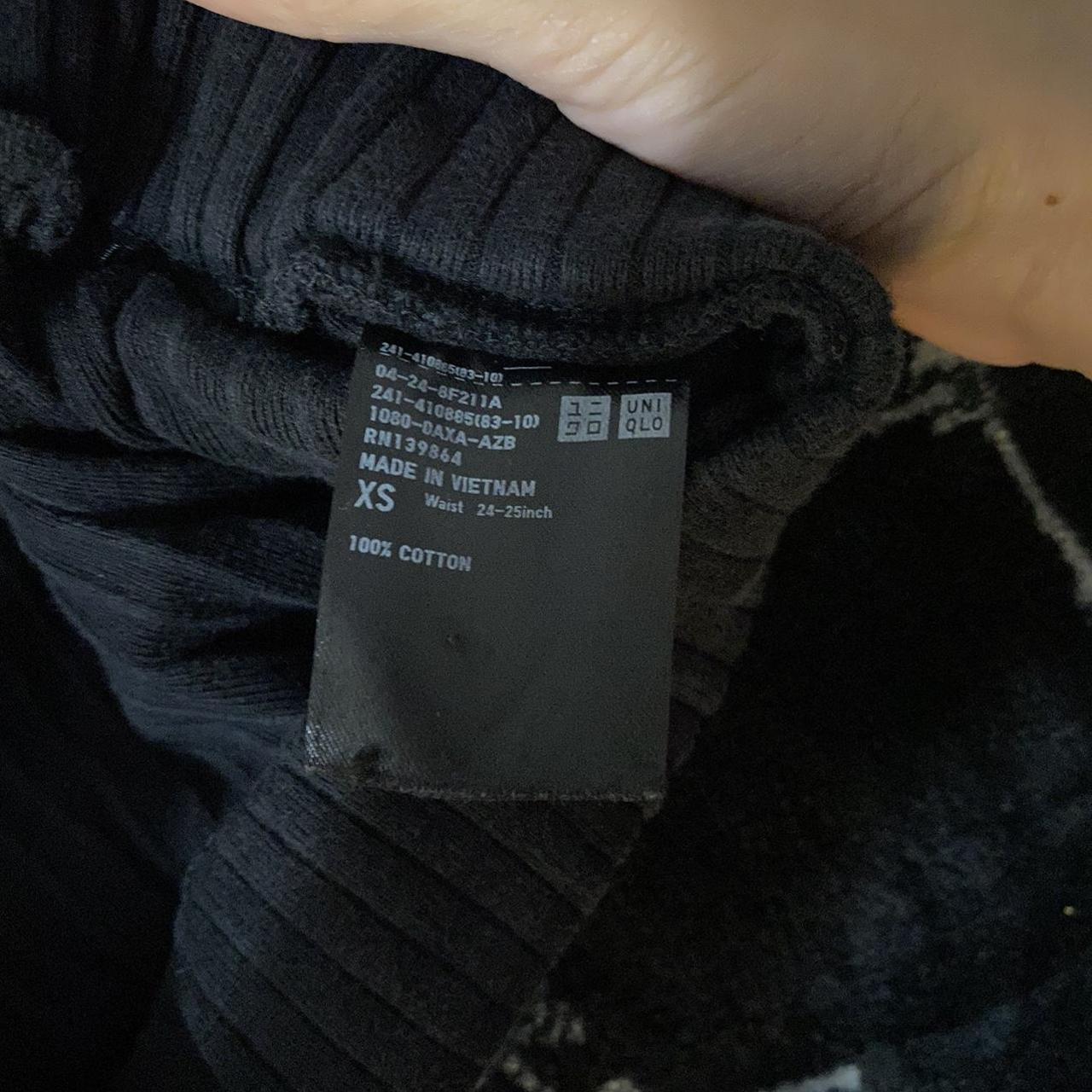 Slightly Faded Black Uniqlo legging/trousers... - Depop