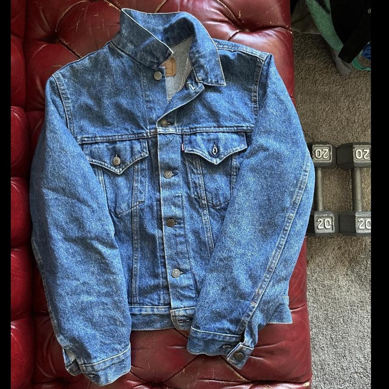 Vintage Levi Made in USA Denim jacket The fit is... Depop