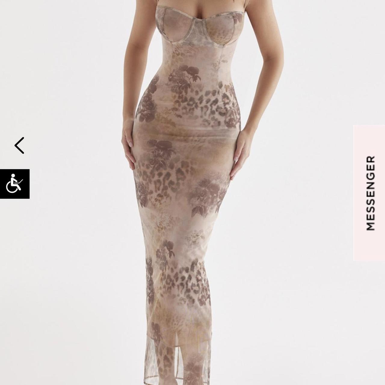 house of cb aiza floral cocktail dress size medium,... Depop