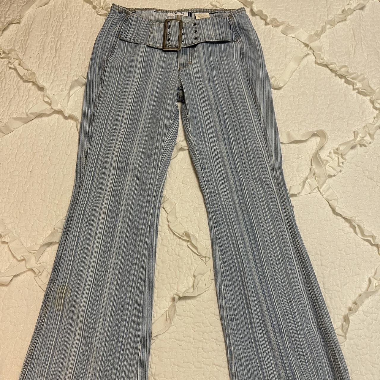Low Rise Vintage Striped Jeans Depop Vintage Rare Jordache Low