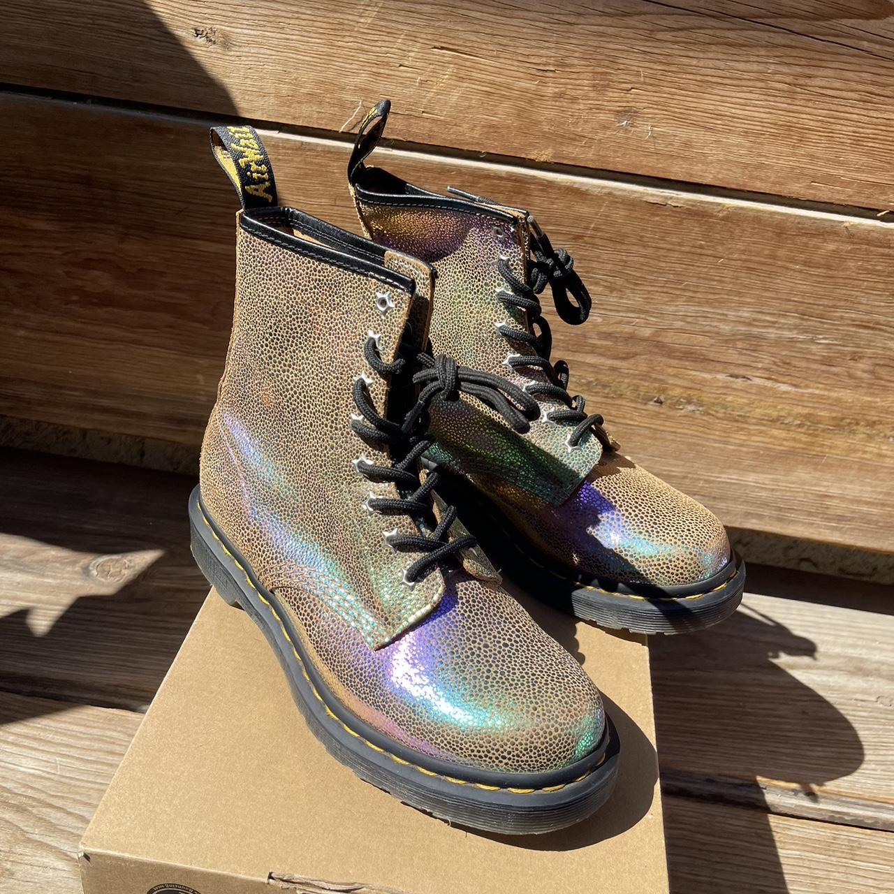 Rainbow iridescent dr martens best sale