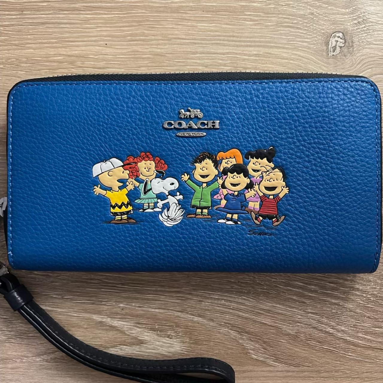 Coach x Peanuts long zip around wallet with snoopy | Depop