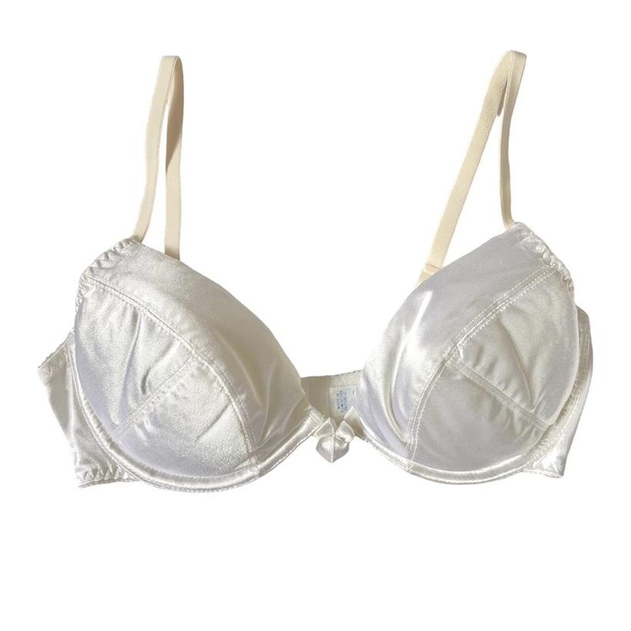 Lily of France Women's White and Cream Bra | Depop