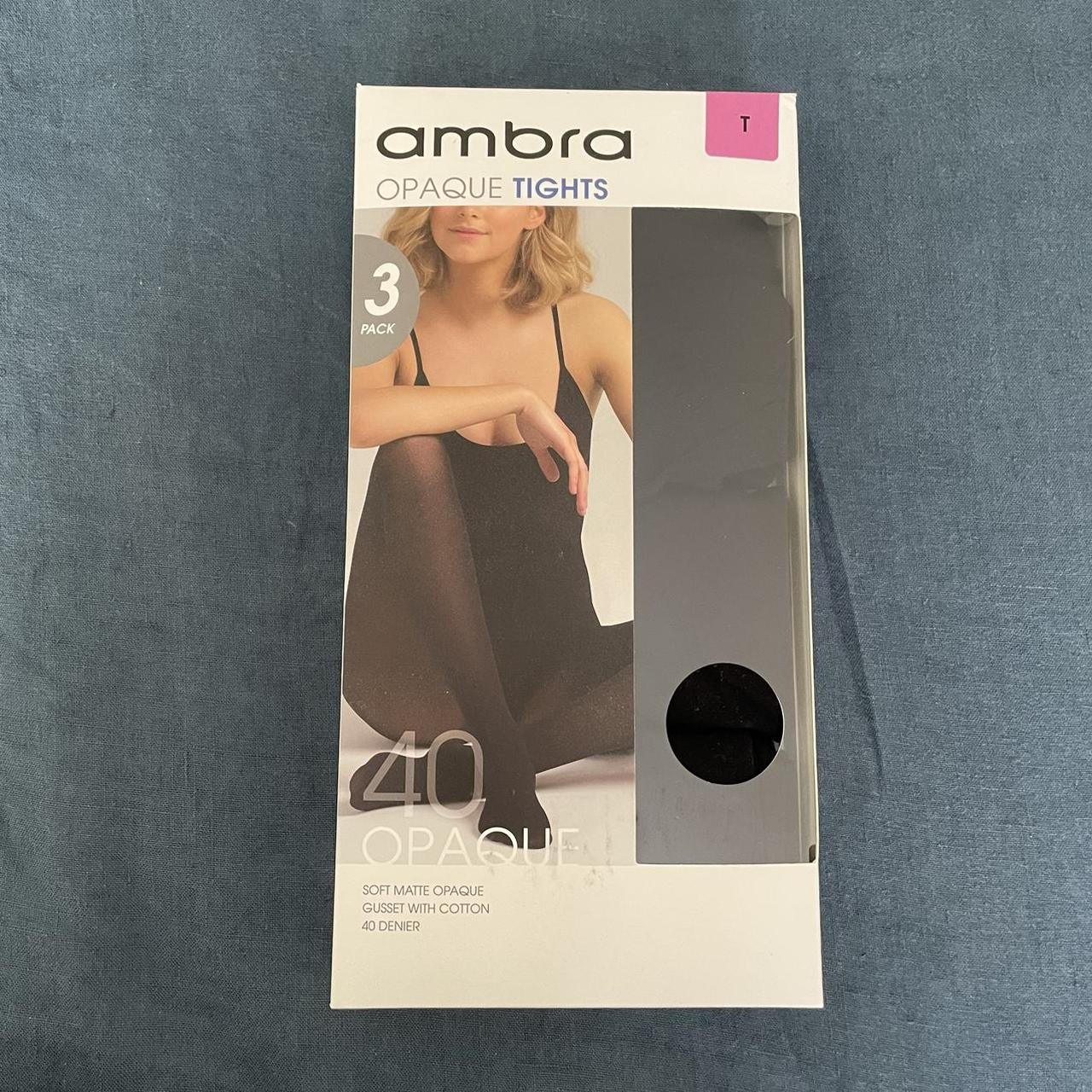 Ambra Cotton 150 Denier Opaque Tight Black