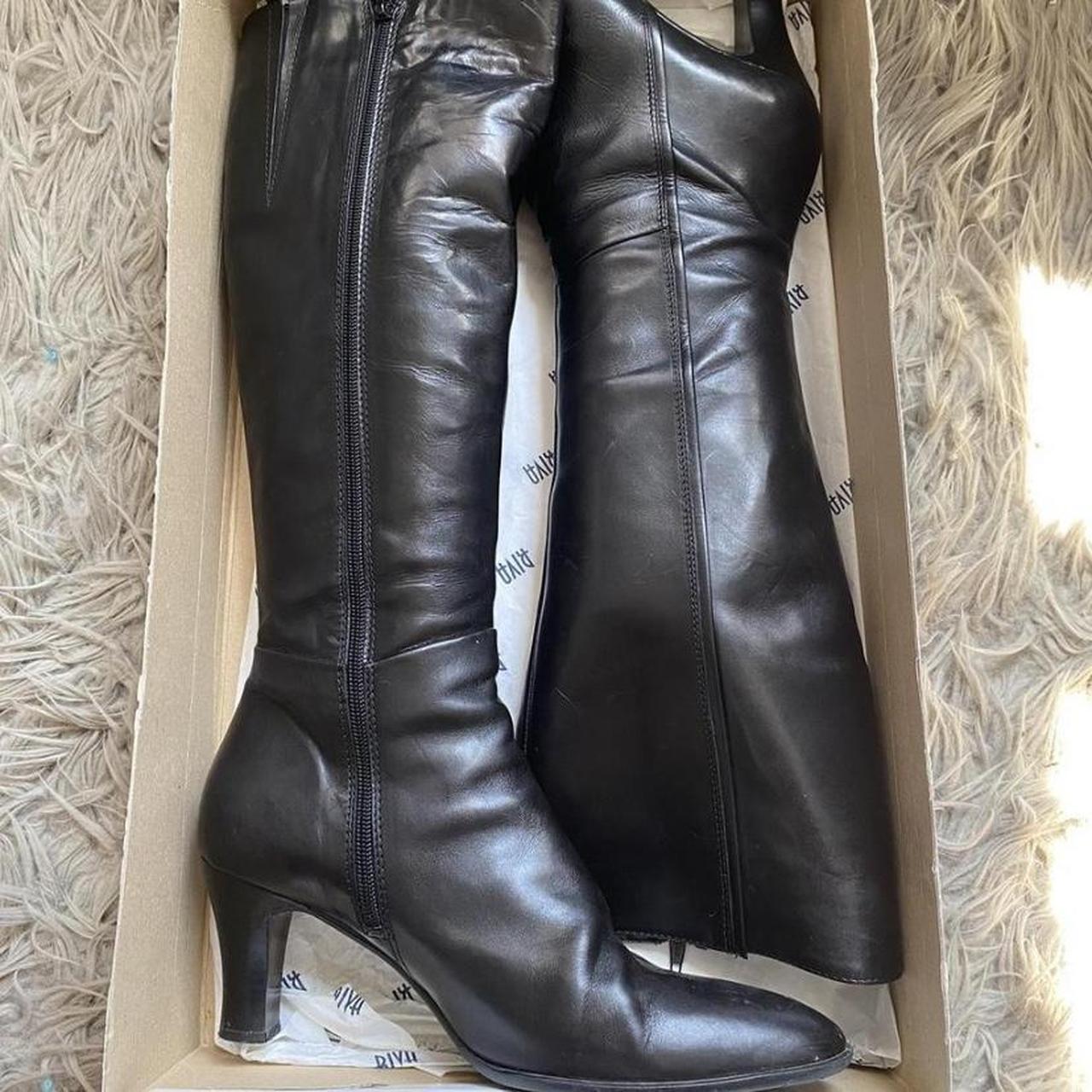 knee high boots size eu40/6/6.5 only tried... - Depop