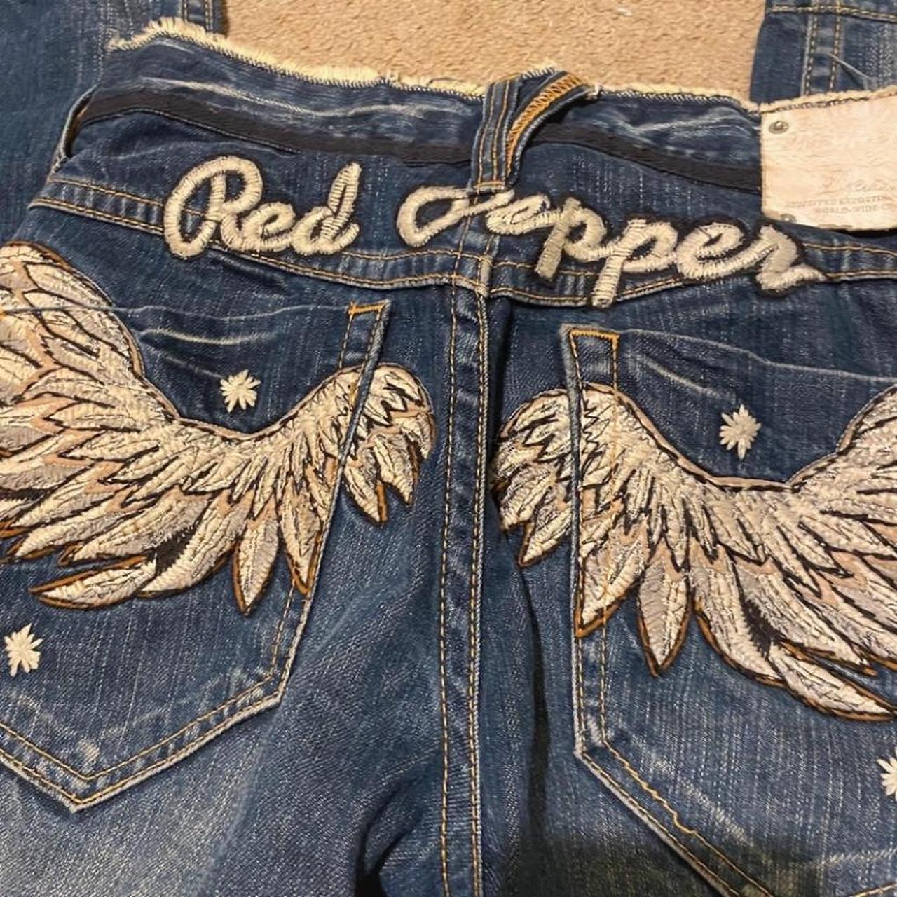 red pepper angel wing jeans straight leg low... - Depop