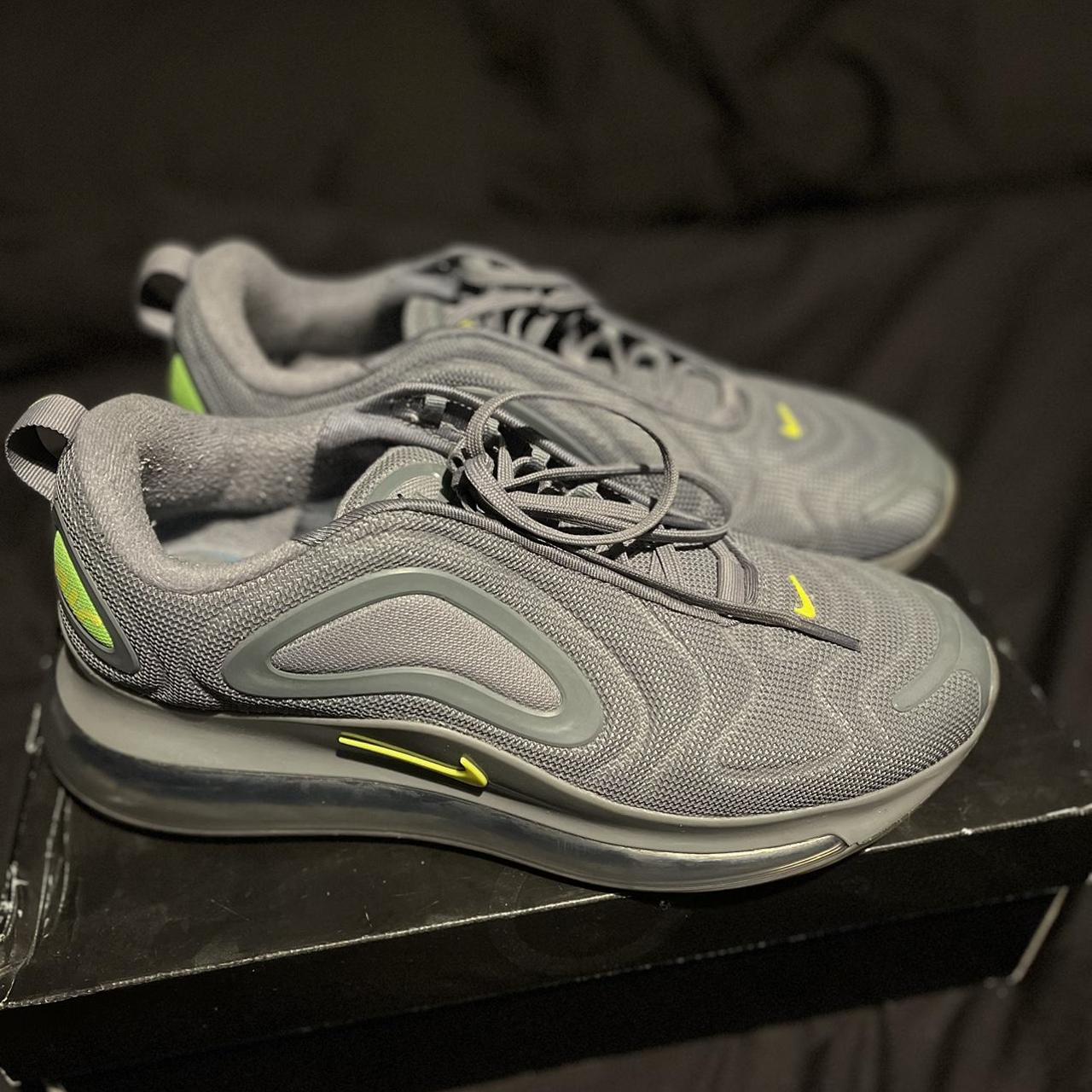 size uk 9.5 cool grey volt Air Max 720. used only a... - Depop