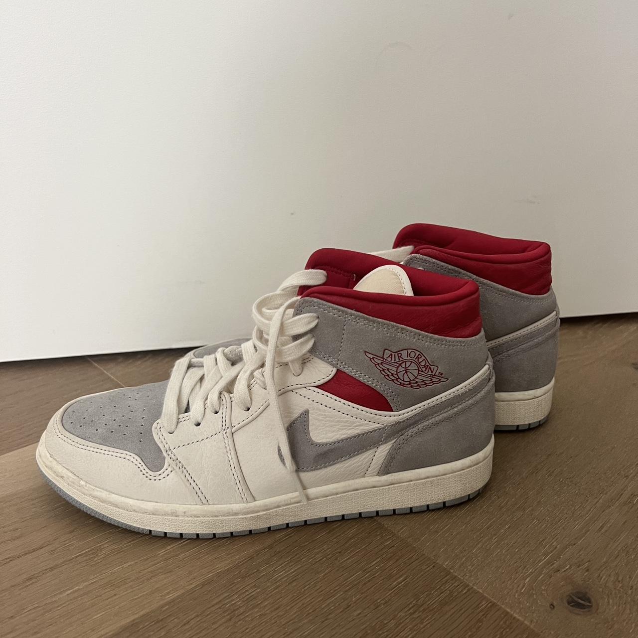 jordan shoes red and white