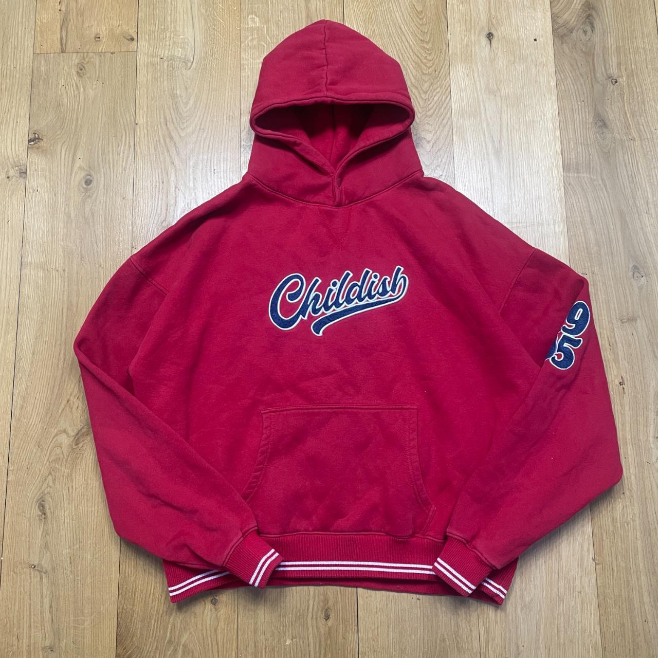 XXL Red Childish Hoodie XXL Red childish... - Depop