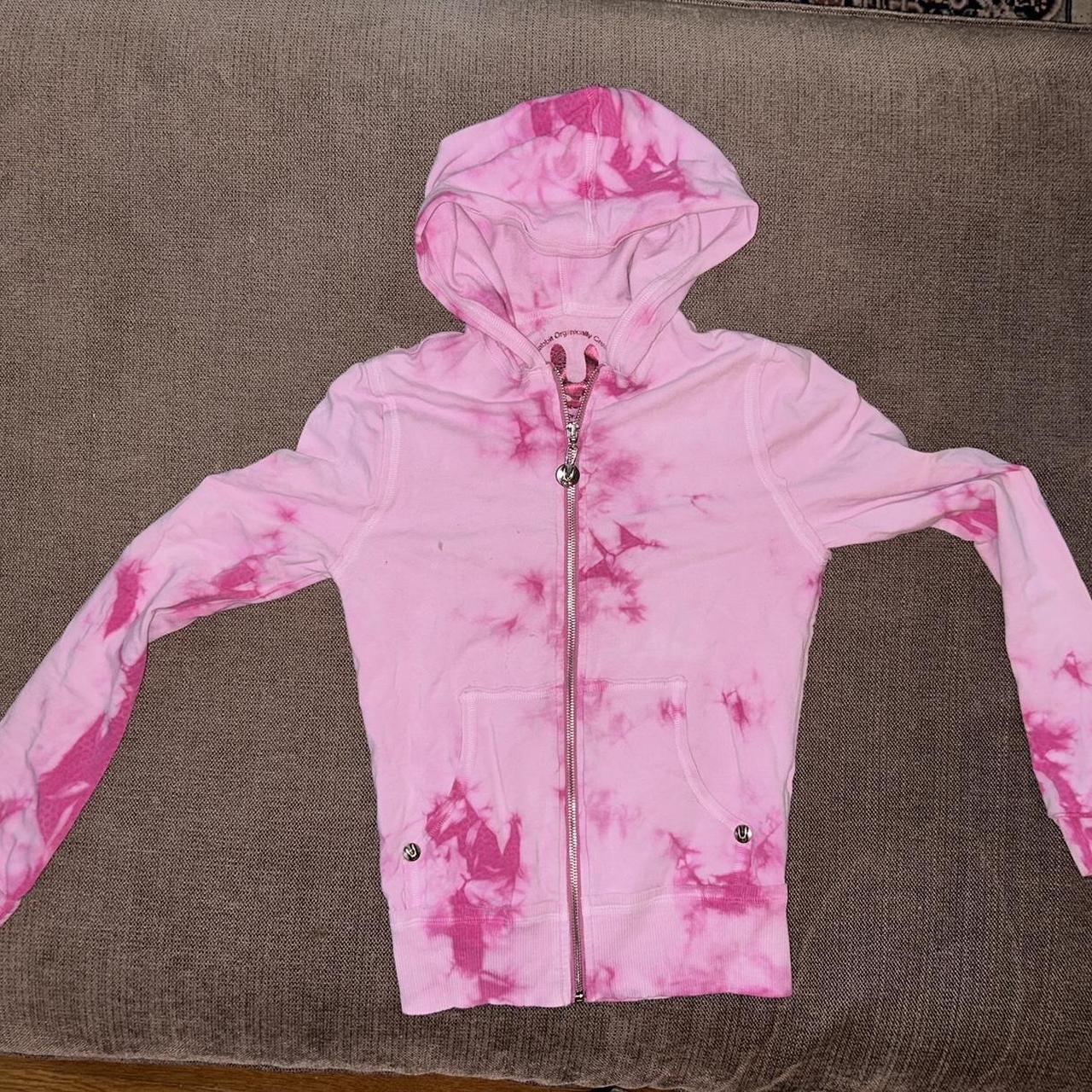 Pink tye dye hoodie Clearance