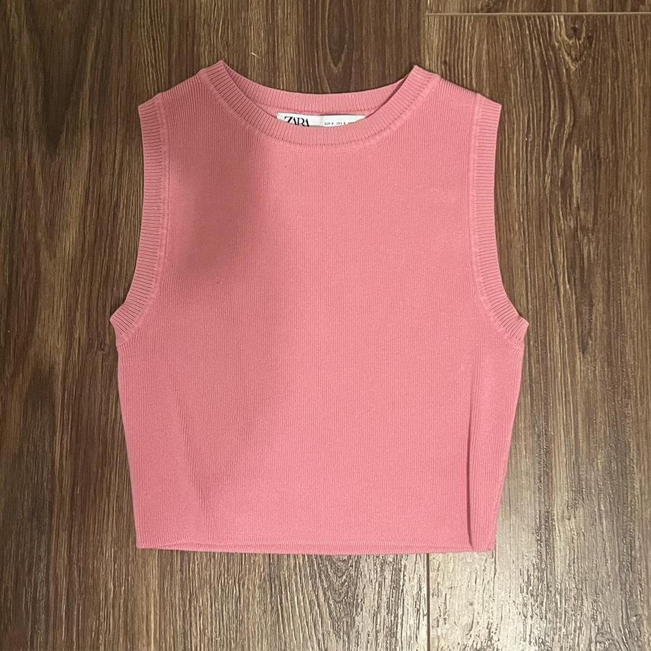 PINK ZARA TOP bubblegum pink! *please do not... - Depop