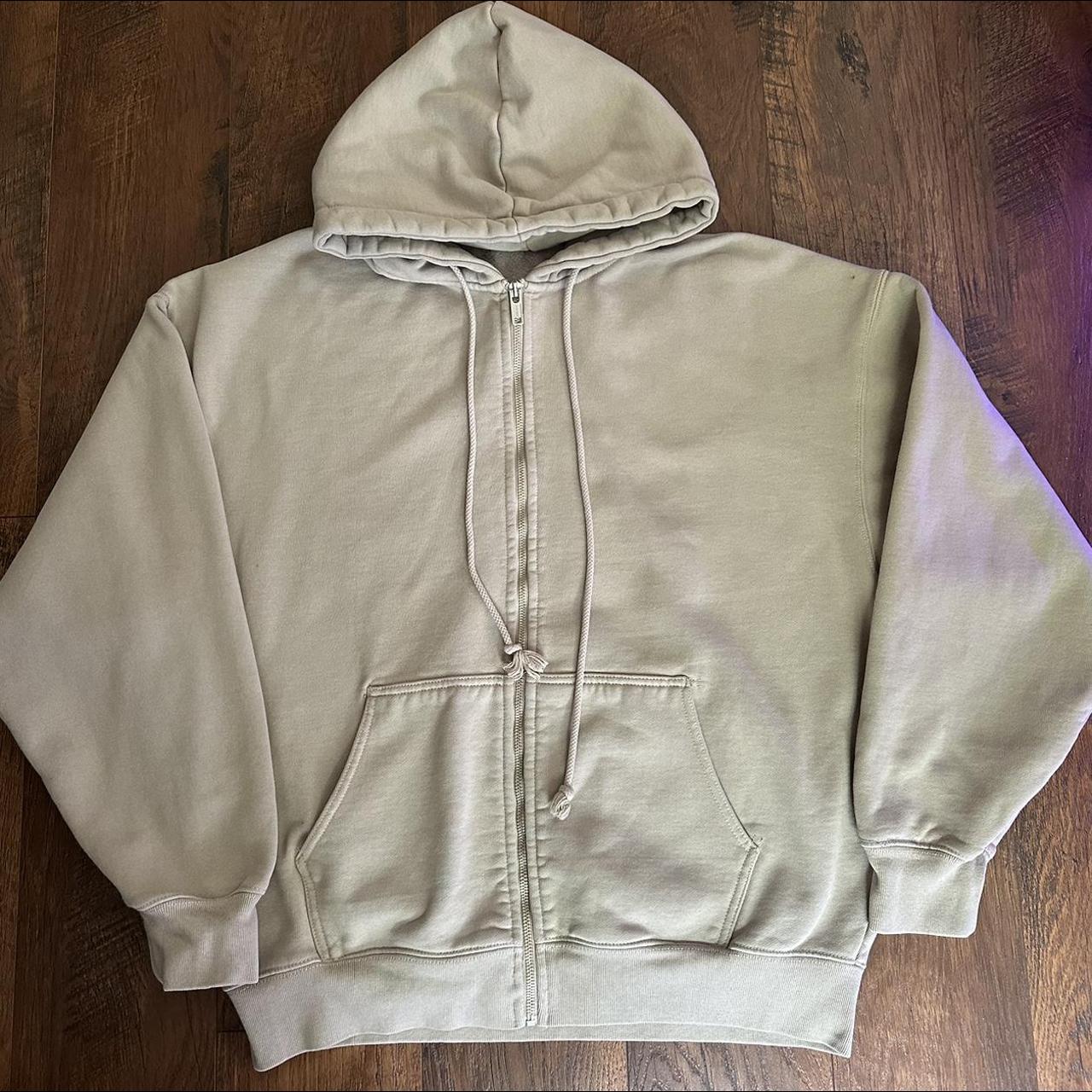 Brandy Melville Women's Cream Hoodie Depop