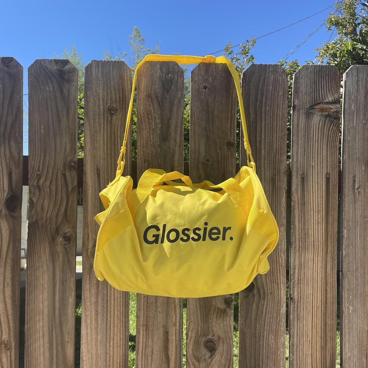 Glossier duffle bag! Perfect as a gym bag or quick... Depop