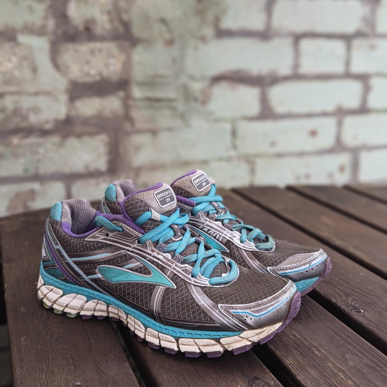 Brooks Defyance 9 Grey teal purple Running Trainers