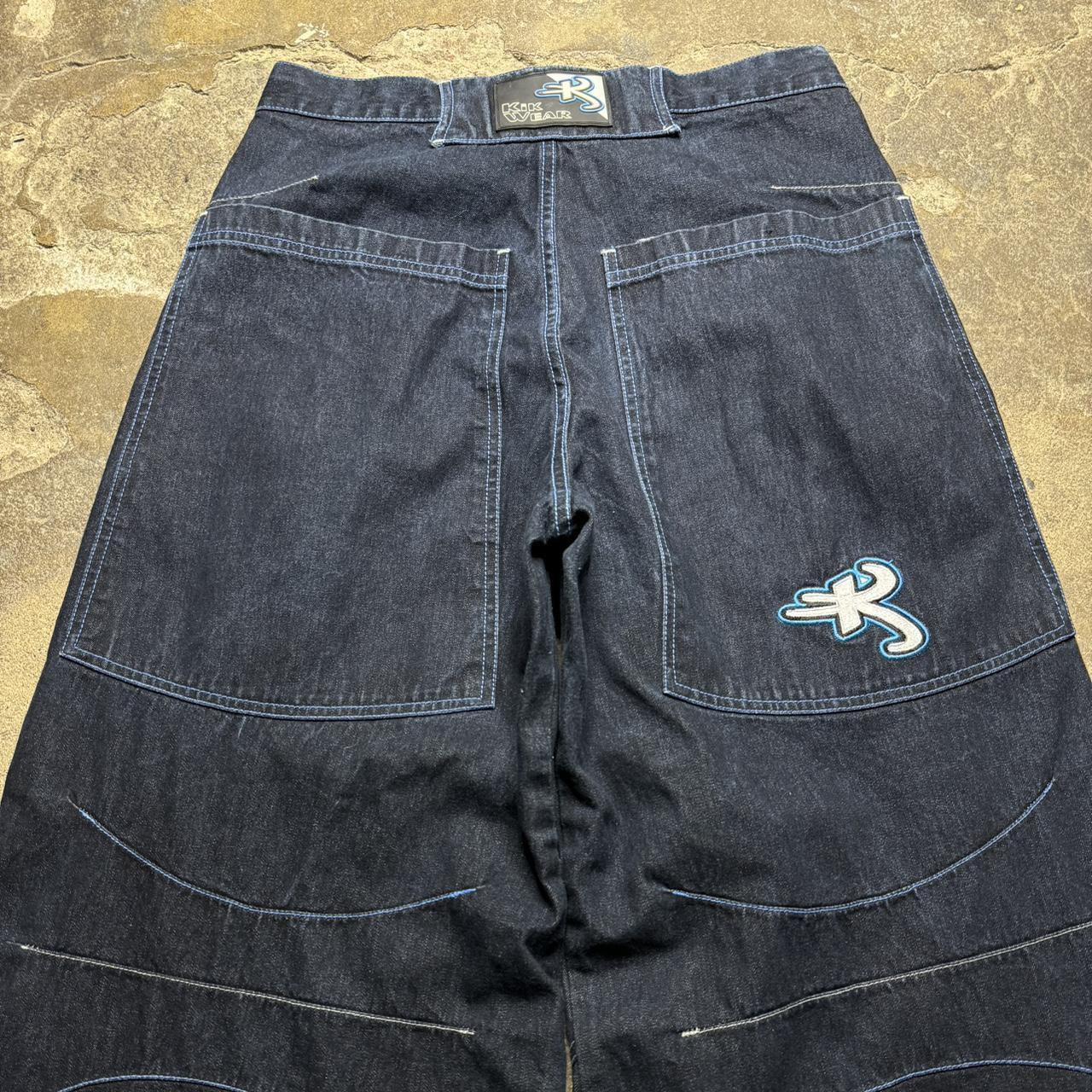 Insanely Rare 90s/Y2k Kik Wear Wide Leg Denim | Depop