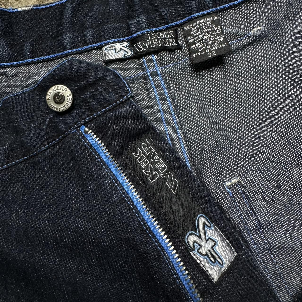 Insanely Rare 90s/Y2k Kik Wear Wide Leg Denim | Depop