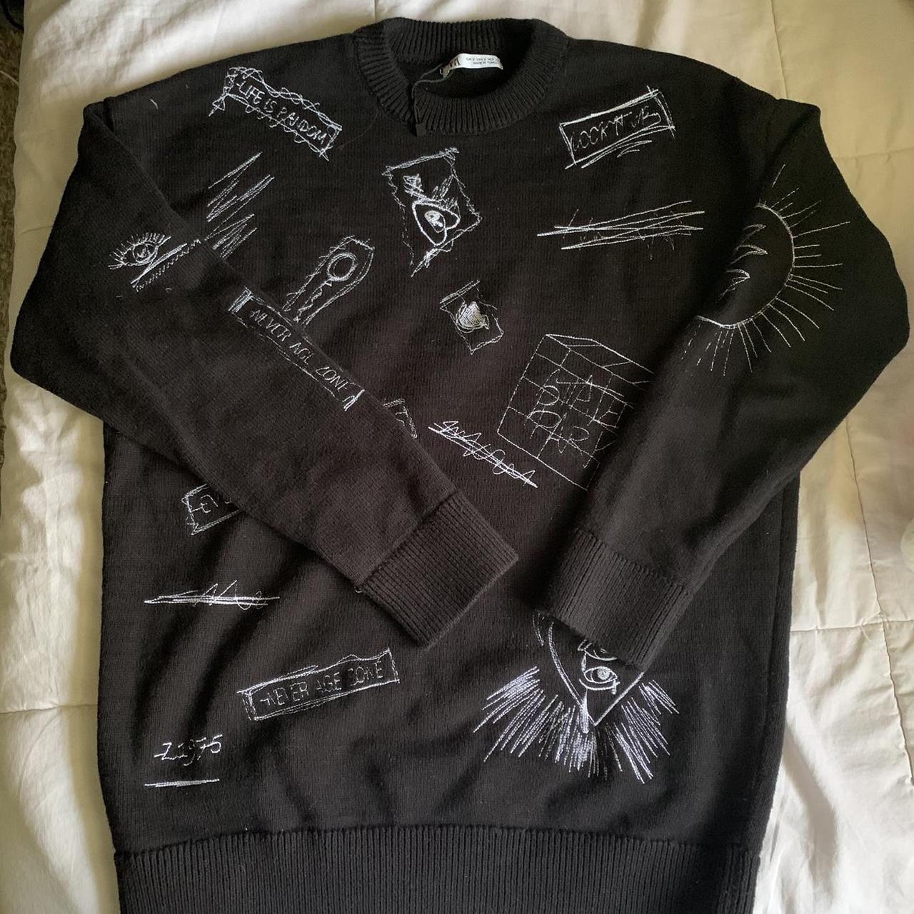 Zara Men's Black Jumper Depop