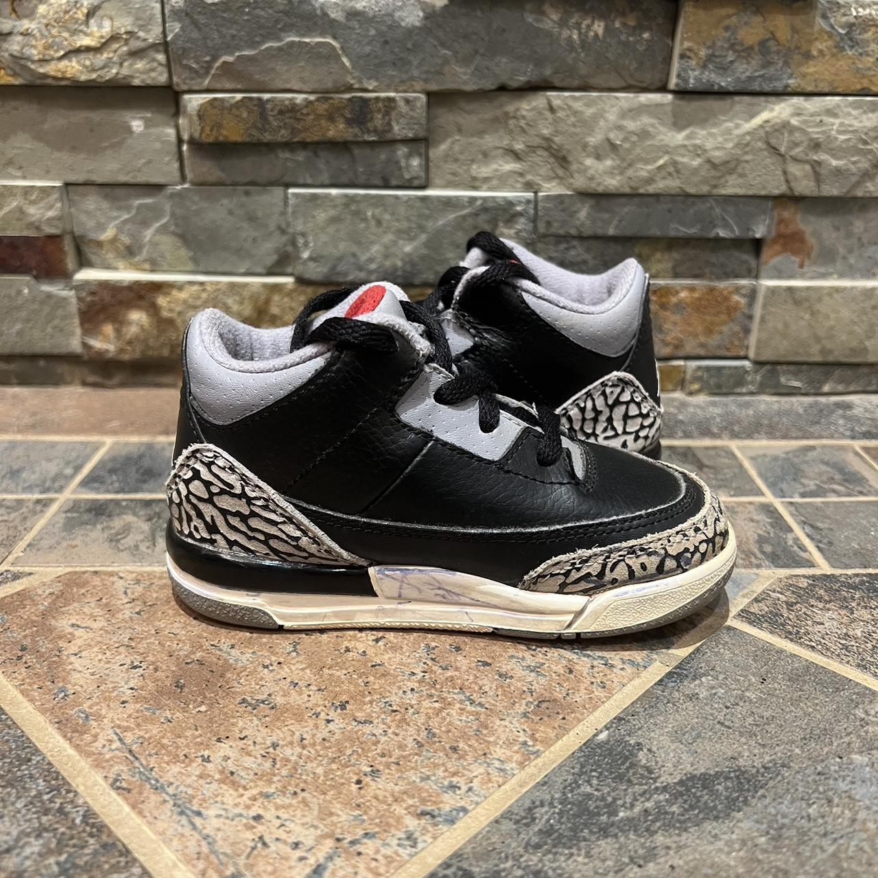 jordan 3 black cement baby