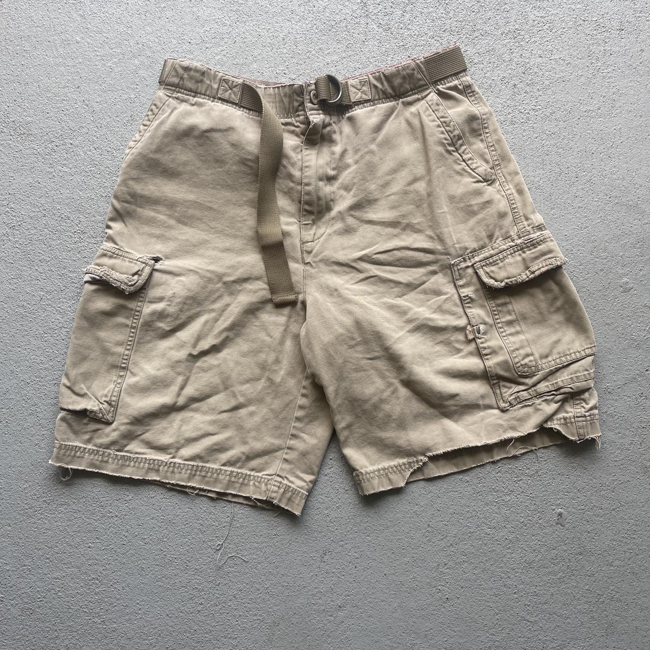 Old navy cargo shorts Size 36 (Small hole shown in... - Depop