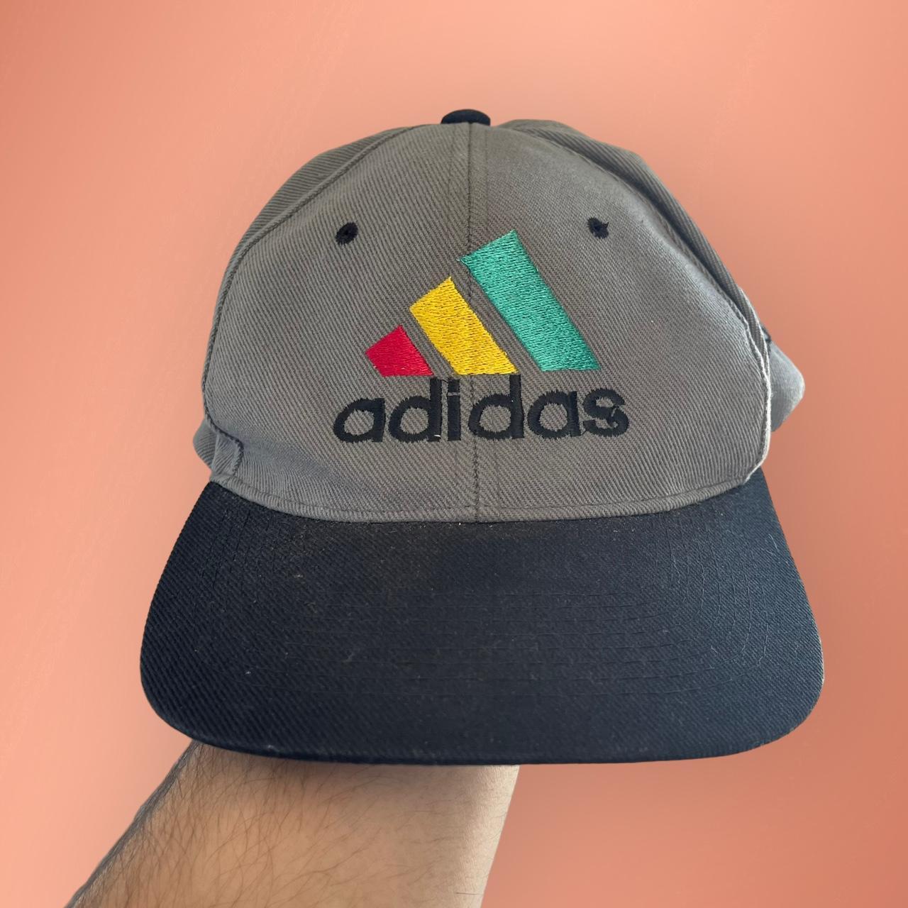 Vintage 80s 90s Adidas Logo All Embroidered SnapBack... - Depop