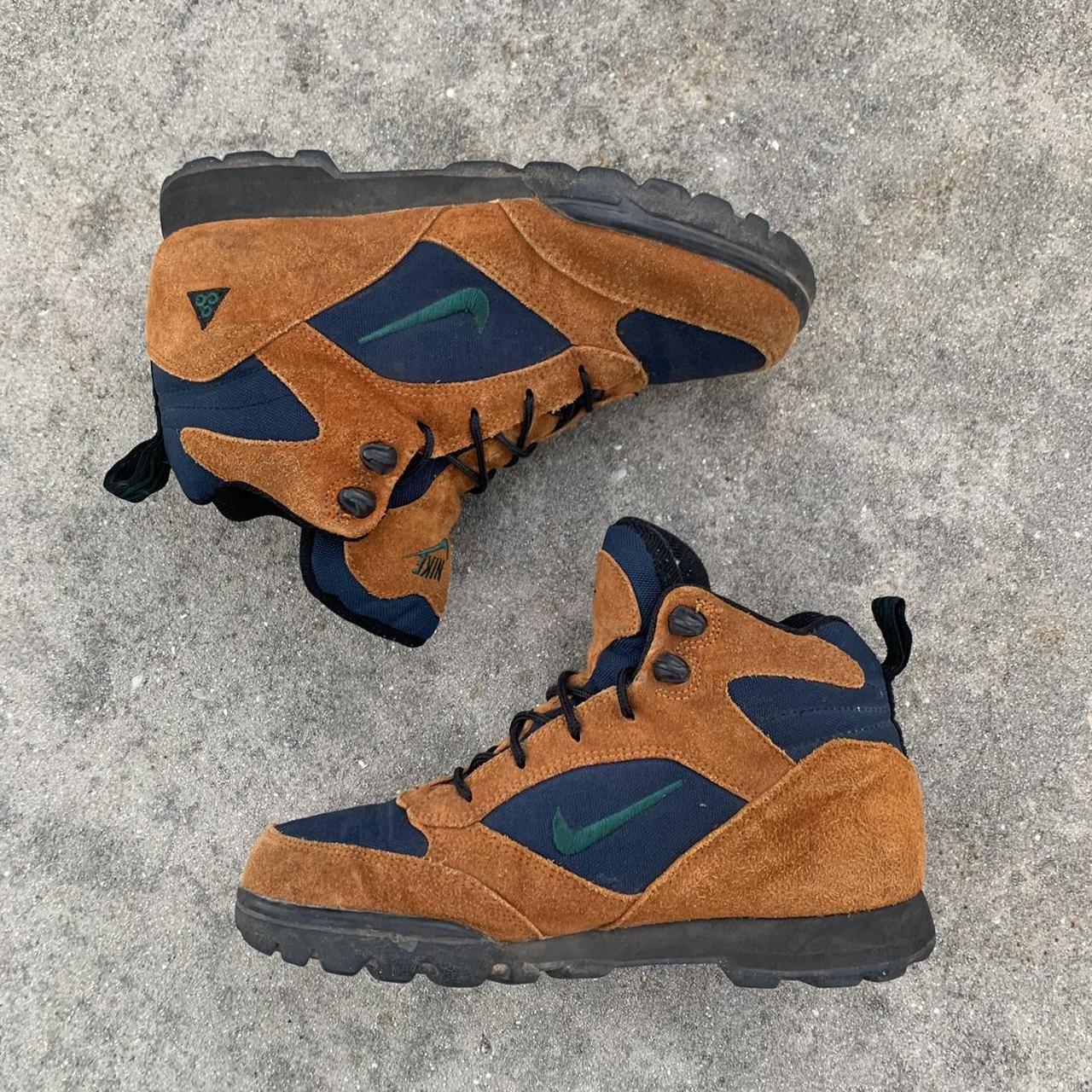 Nike Acg Boots Vintage 90s Nike Acg Hiking Brown - Depop