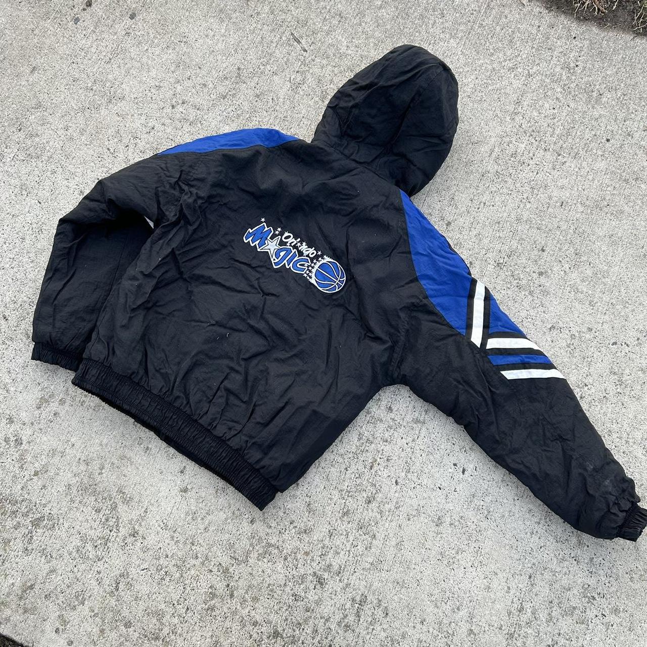 Orlando Magic Starter Jacket Vintage 90s Blue and... Depop