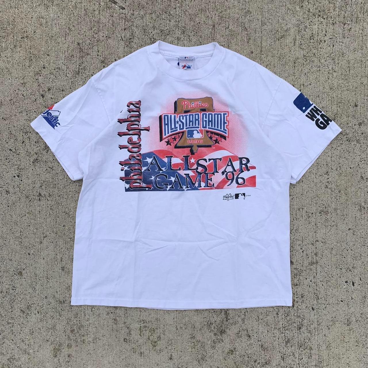 Philadelphia Phillies Tshirt Vintage 90s White XL... - Depop