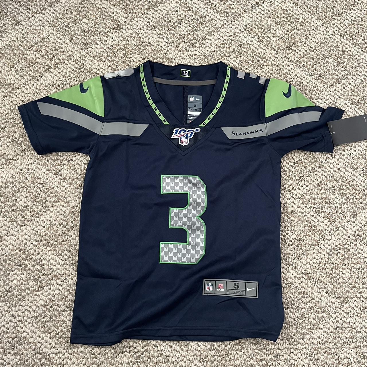 Kids Youth XL Seattle Seahawks Color Rush Jersey - Depop